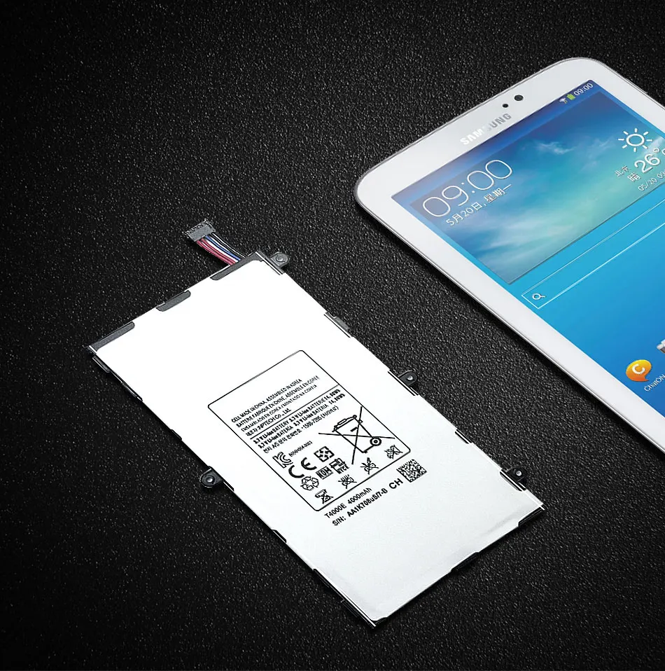 Ykaiserin Батарея T4000E для samsung Galaxy Tab 3 7,0 SM T210 T211 GT P3210 P3200 SM-T210 SM-T211 T217 T2105 4000 мА/ч, Ёмкость