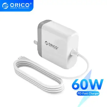 

ORICO 60W PD Quick Charger USB PD 18W/30W/45W Charger with Type-C Cable for Huawei iPad Pro Macbook iPhone QC Type-C PD