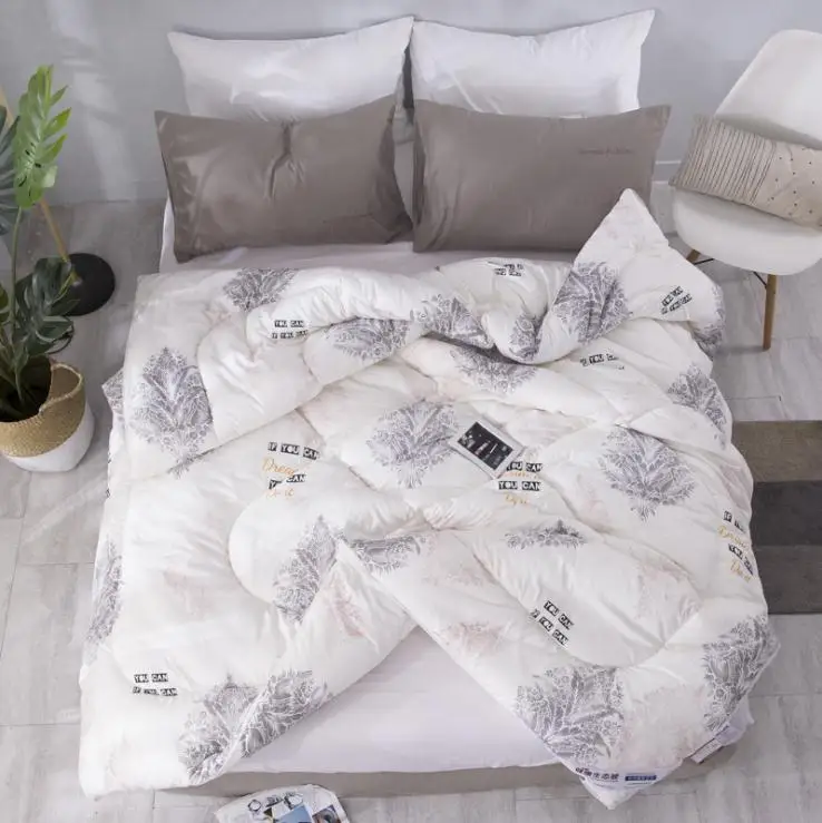 

Warm Winter Thicken Comforter/ Duvet/ Quilt Core Down Fabric Microfiber Fill Washable Bedding Set Alternative Duvet for Home