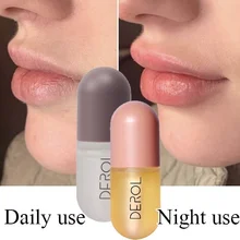 Day Night Lip Plump Enhancer Oil Moisturizing Repairing Reduce Lip Fine Line Cosmetics Sexy Lip Plump Enhancer Cosmetics