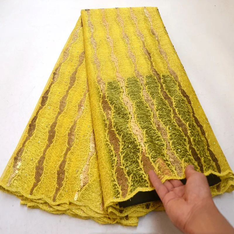 Вышитый африканский тюль кружева модная органза высокая фотография DG367 | Дом и
