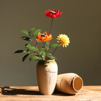 

EUROPEAN CERAMIC VASE CRAFTS DECORATION SIMPLE HOME LIVING ROOM TV CABINET HYDROPONIC FLOWER MODERN HOME DECORATION DECORATION