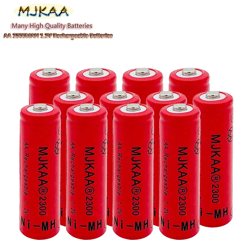 Аккумуляторная батарея MJAKA Ni-MH 2300 мАч AA 1 2 в подходит светодиодный светодиодных