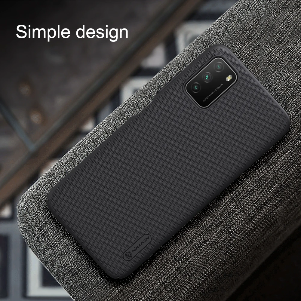 Чехол для xiaomi Poco M3 cover NILLKIN Super Frosted Shield жесткие Матовые чехлы бампер M3|nillkin super
