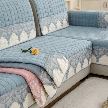 

Fabric Stitching Sofa Cover for Living Room Solid Color Dirt-proof Sofa Cover Elastic Protect Pet Dog Cushion Mat 1-3 Seats Sofa