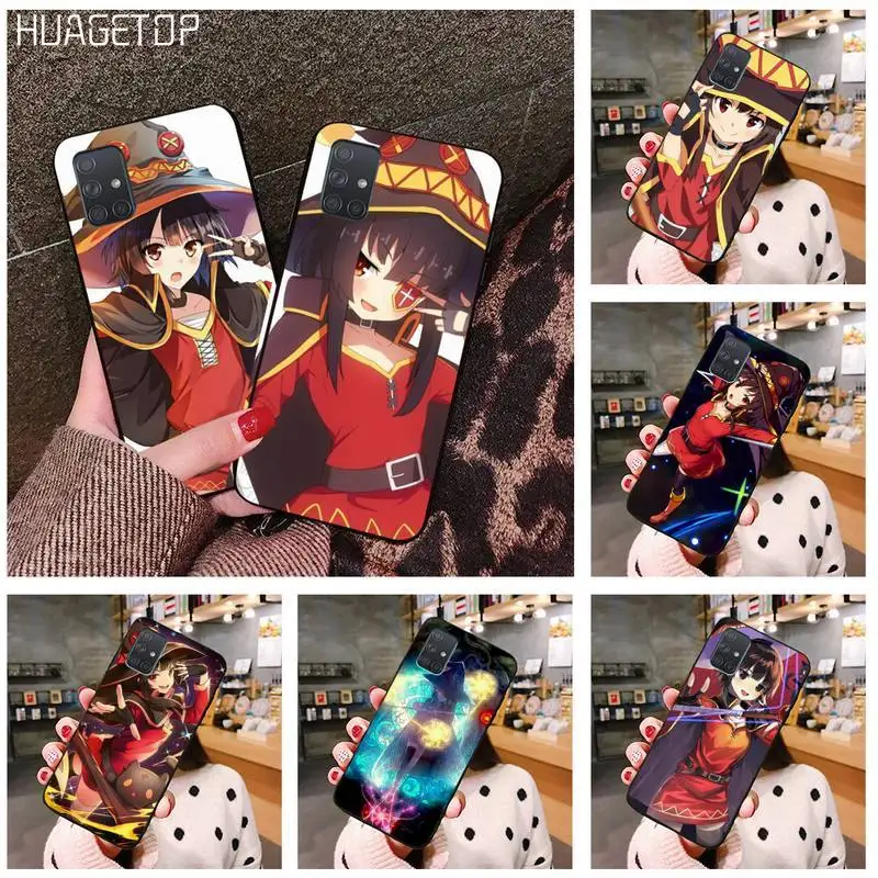 Мягкий чехол для телефона HUAGETOP KonoSuba Megumin Kono Samsung Galaxy A21S A01 A11 A31 A81 A10 A20E A30 A40 A50 A70 A80 A71