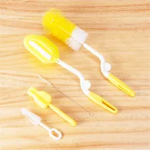 5pcs/set Baby Bottle Sponge Brushes Dummy Nipple Pacifier Brushes Milk Feeding Bottle Brush Infant Pacifier Cleaner Random Color