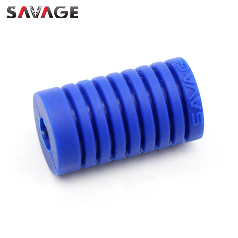 Universal Foot-Operated Left Shift Lever Foot Pad Pedal Toe Peg Cover Motorcycle Accessories Silica Gel Black/Blue/Red/Green