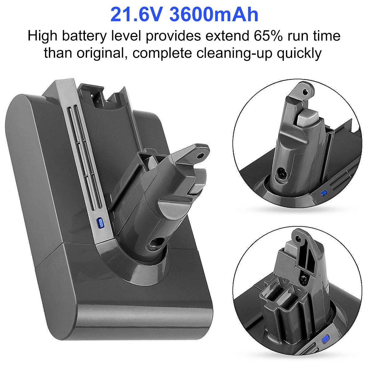 21,6 V 3600 мА/ч, 77.76WH Батарея для пылесос Dyson V6 SV03 SV05 SV06 SV07 SV09 DC62 DC58 DC59 DC61 DC72 DC74 высокое Ёмкость