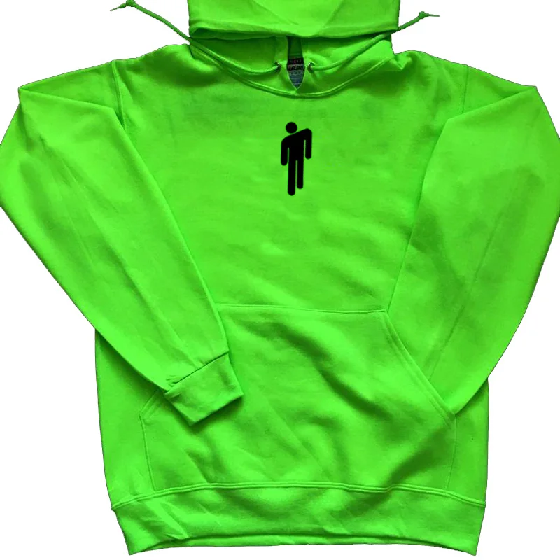 Зеленый Billie Eilish толстовка женская желтая зеленая Eilish Merch Одежда Harajuku Sad Bunny Pulloverhoodies Eilish подарок для фанатов - Цвет: Зеленый