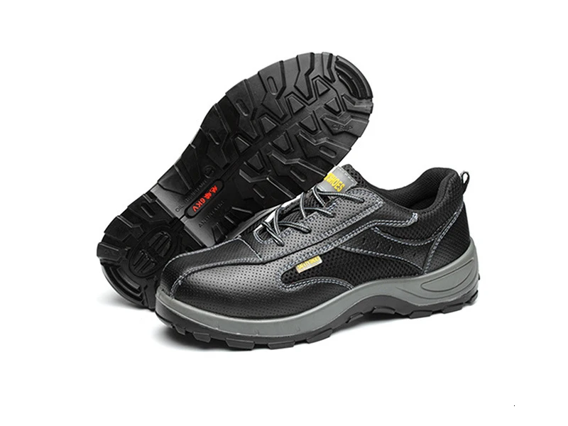 Защитная обувь со стальным носком; дышащие защитные ботинки с защитой ...