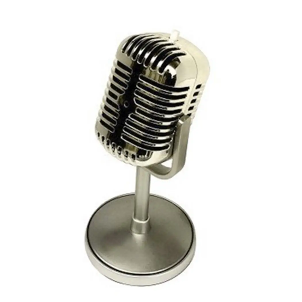 

Retro Style Electroplating Computer Recording Wired Condenser Microphone 50~16000Hz 2.2 -54dB3dB 183g 4.5V