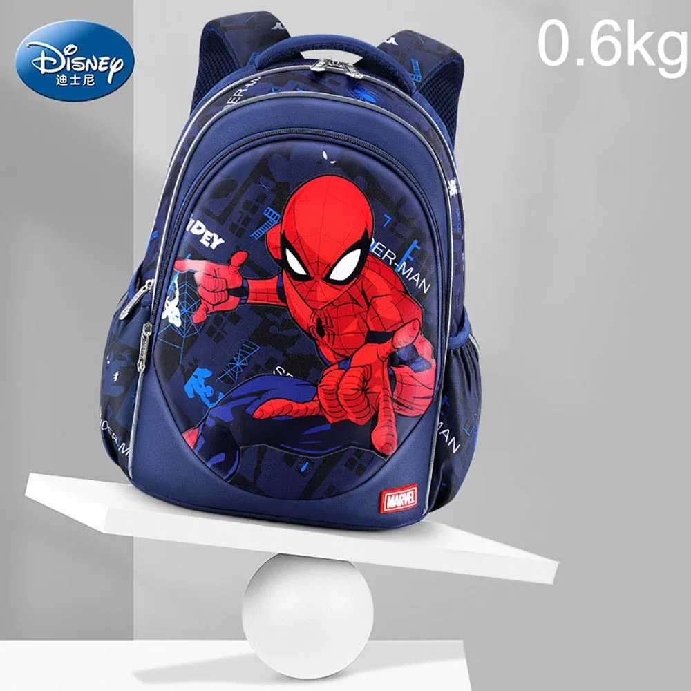 2021 New Disney Schoolbag Primary School Girls Boys Spider-Man Iron Man Children Captain America Printed Pattern School Backpack