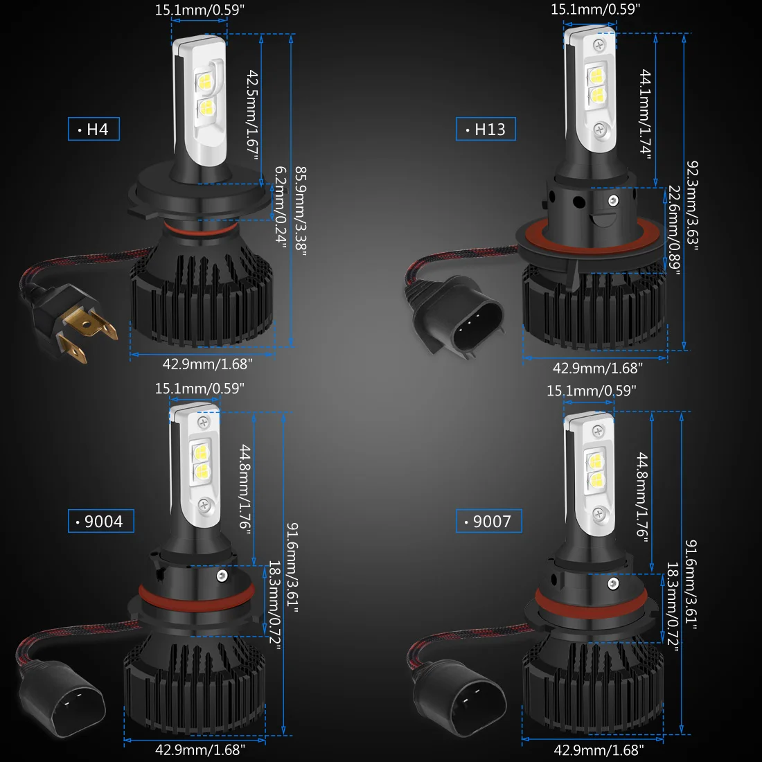 H4 16000Lm 60 Вт H7 H11 9005 HB3 светодиодный автомобильные лампы для передних фар Cree XHP50 чипы H7 H11 H16 5202 H13 PSX24W P13W PSX26W 9012 9007 светодиодный