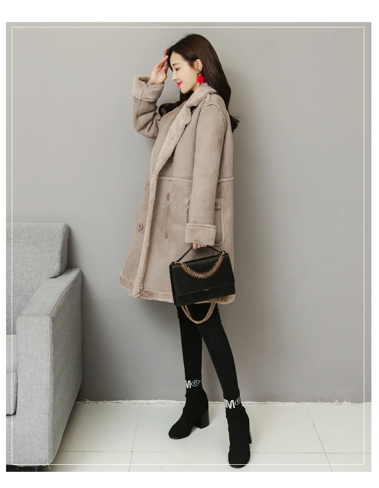 3788# зима корейский стиль стиль Harajuku кроличий мех норки суставы Толстые средней длины шерстяные для похудения