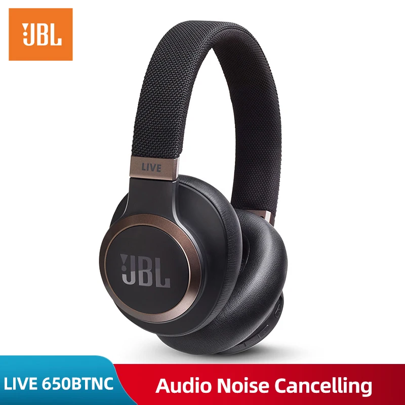 JBL LIVE 650BTNC Bluetooth Headphone Audio Noise Cancelling Smart Voice Wireless Headphones Stereo Music Dynamic Gaming Headset