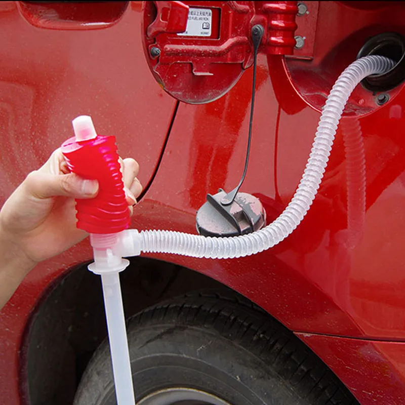 Универсальный Портативный Автомобильный Ручной сифон насос шланг пластиковый газовый масляный сифон перекачивающий насос