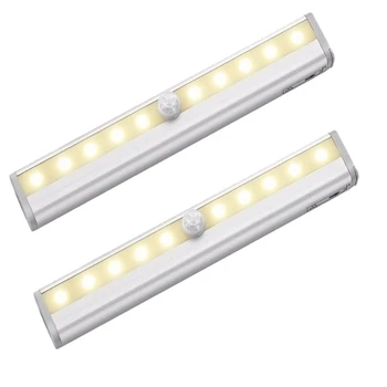 

2X PIR LED Ceiling Light Ceiling Cabinet Cabinet Light Bar Motion Detector