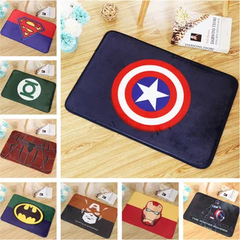 

Multi-size carpet antiskid carpet Superman Batman Spiderman Ironman printed carpet bathroom kitchen carpet mat