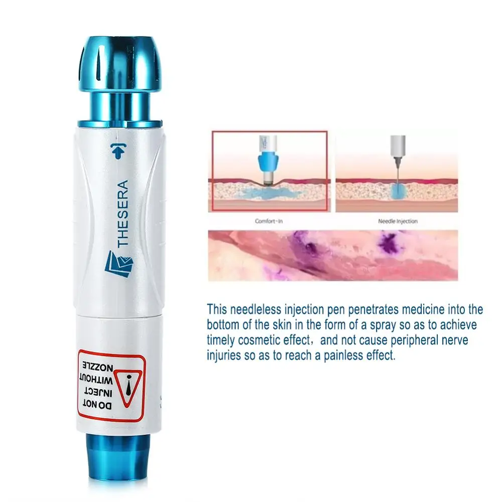 Professional Injection Pen Set Needle-free Atomization Wrinkle Anti-Aging Beauty Skin Rejuvenation Hyaluronic Acid Micro Syringe professional veterinary equipment clinic medical syringe electric pump high pressure injection