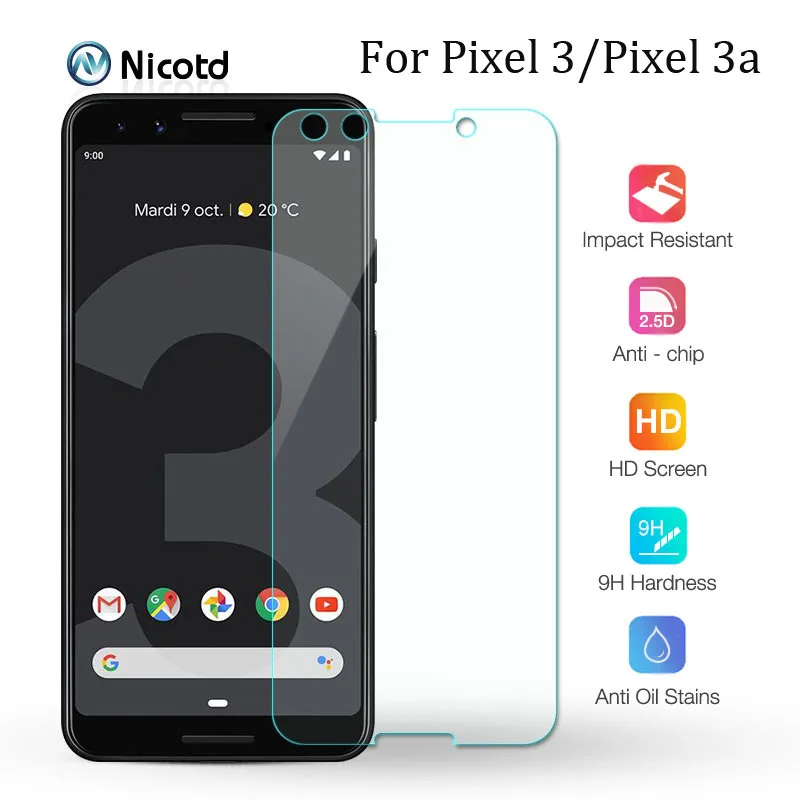 9H Durezza Vetro Temperato Per Google Pixel 3 3A Protezione Dello Schermo Di Protezione Su Google Pixel 3A 3 Di Vetro Per Google Pixel3 3 Un