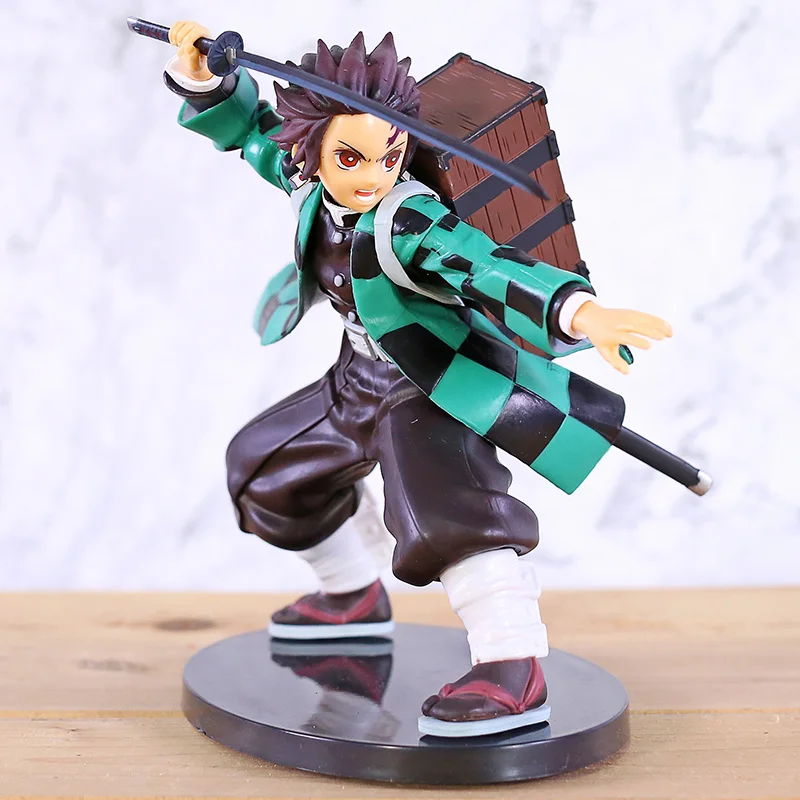 Аниме Demon Slayer Kimetsu No Yaiba Kamado Tanjirou ПВХ фигурка коллекция модель игрушки кукла
