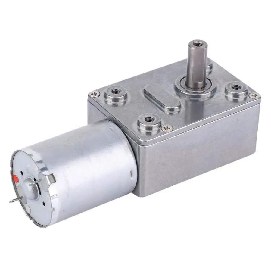 

DC 6V Gear Reduction Motor Worm Reversible Large Torsion Turbo Gear Motor 5RPM - 150RPM Micro Electric Gearbox Reducer
