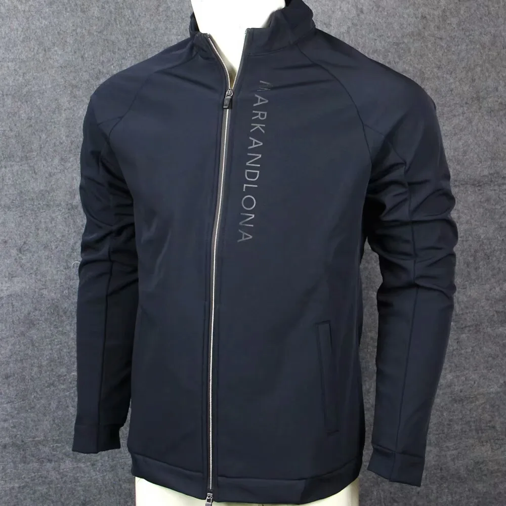 

New Skull Zipper Golf Mark Lona Jacket Sport Play Clothing Full Sleeve keep warm Golf Trainning Jacket For MEN