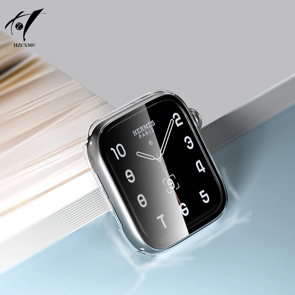 Custodia Protettiva Per Schermo Per Apple Watch Case Iwatch Apple Watch 7/6/5/4/3/2/Se 44Mm 40Mm 42Mm 38Mm 45Mm 41Mm Shell Antiurto