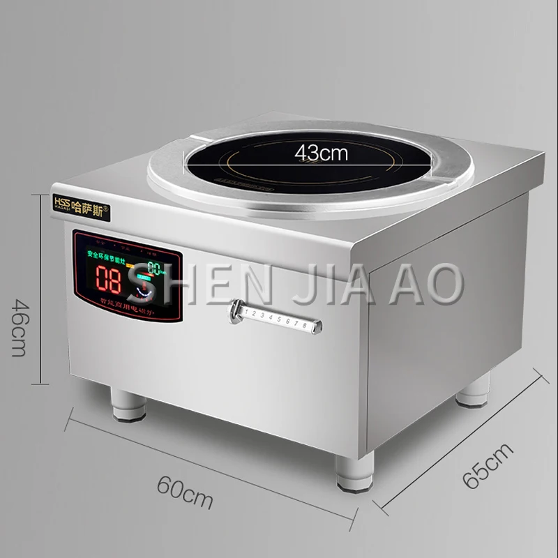 commercial electric induction cooker 8000W high power Stainless steel multi cooker soup oven for restaurant Canteen kitchen 220V