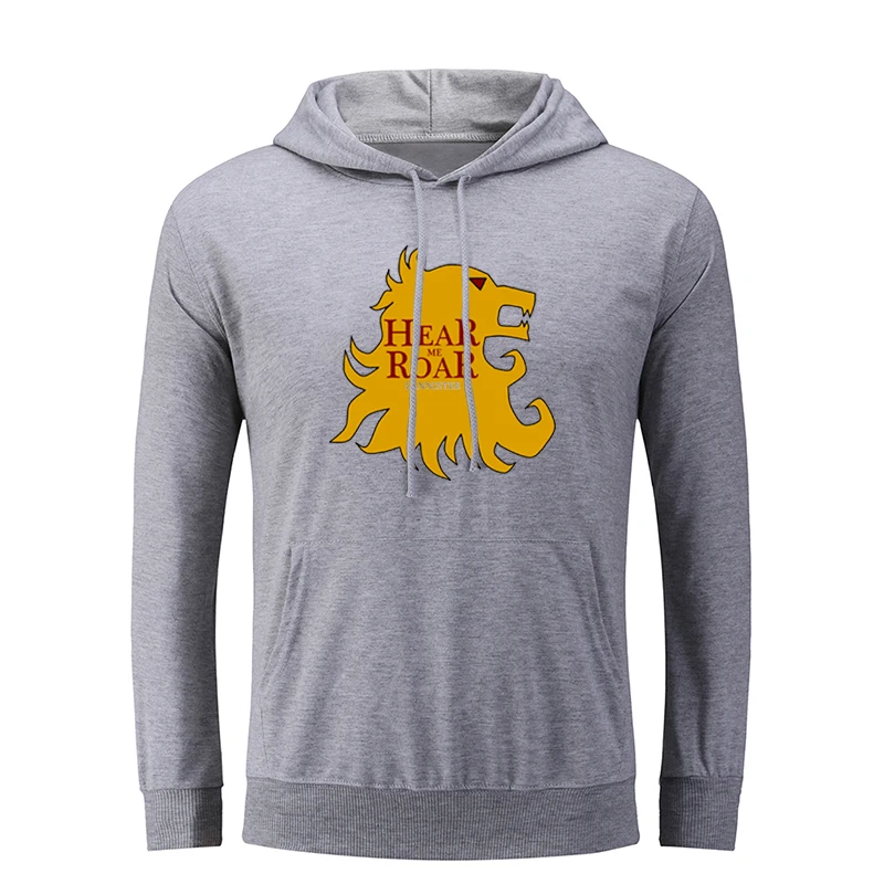 Игра престолов House Lannister of Casterly Rock Hear Me Roar Мужская графическая толстовка с капюшоном струны пуловер с капюшоном подарок - Цвет: icWM2194G