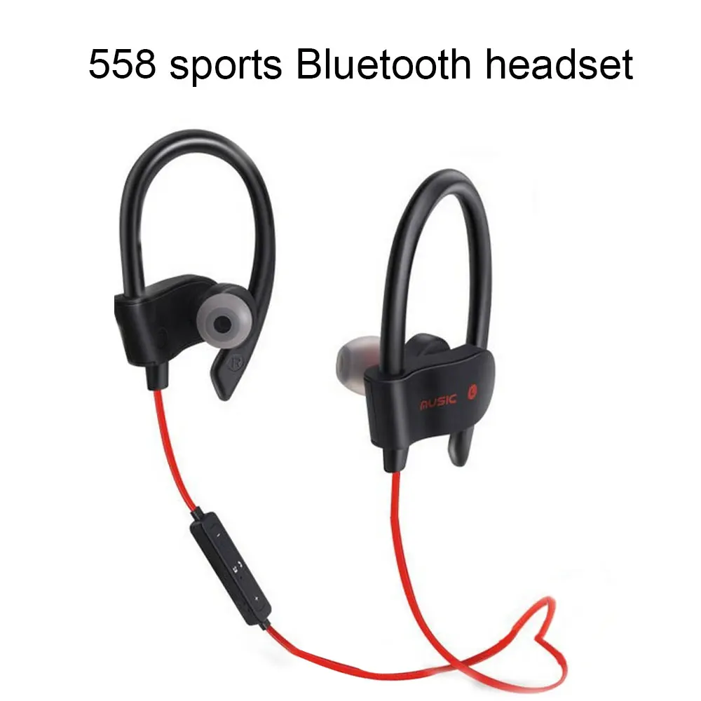 558, Bluetooth наушники, ушные петли, наушники, стерео, Bluetooth гарнитура, Беспроводные спортивные наушники, гарнитура с микрофоном для всех смартфонов