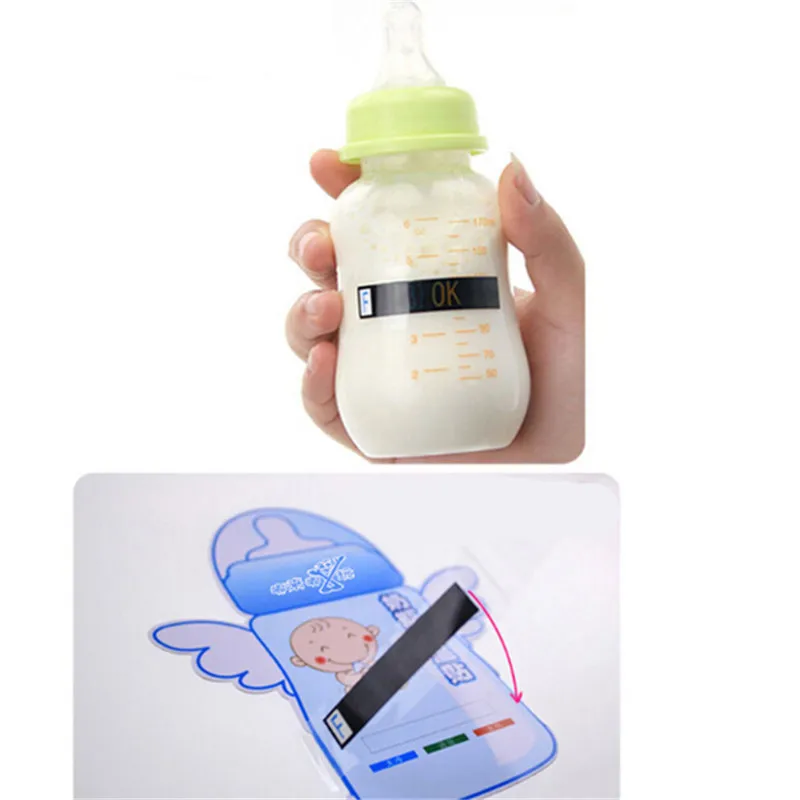 

1pcst Infant Milk Bottle Temperature Thermometer ABS Digital Sticker Thermometer Infant Milk Bottle Temperature Plastic Strip