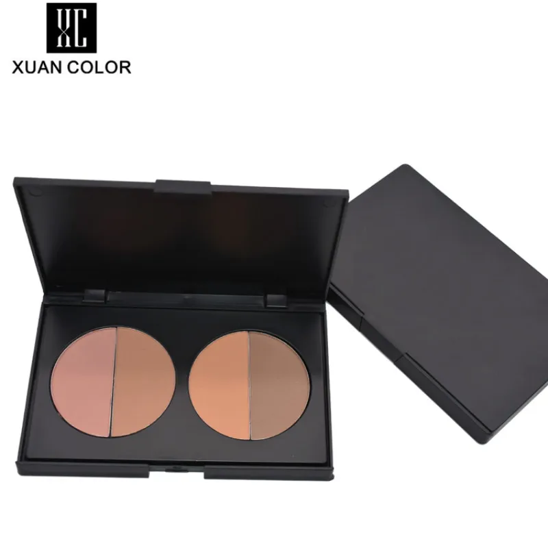 Натуральный 4 цвета консилер пудра палитра базовый контур крем для лица