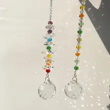 2 уп./Набор 30 мм Хрустальное окно солнцезащитный Ловец коллекция бисера солнцезащитный Ловец домашний декор Радуга производитель, прозрачные хрустальные призмы