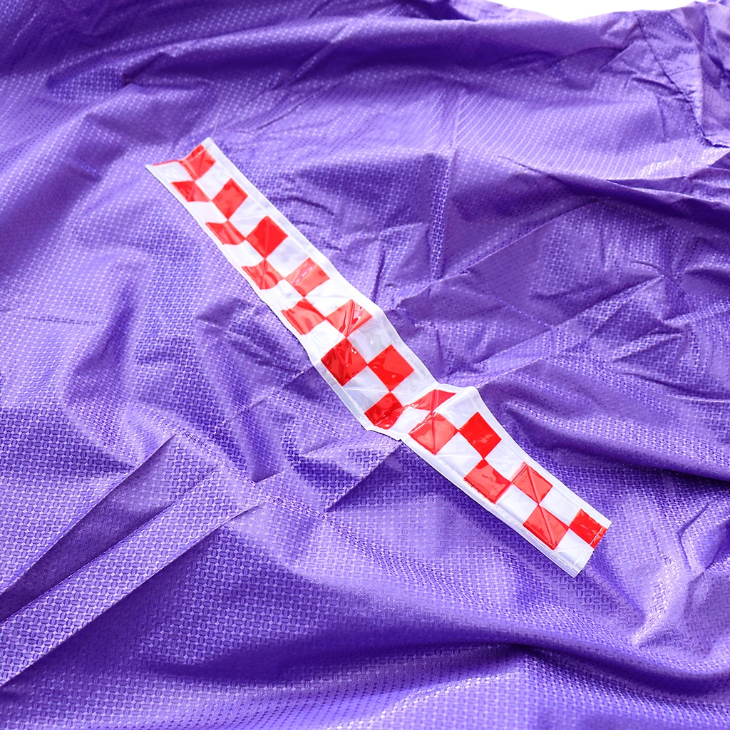 Cycling Bicycle Bike Raincoat Rain Cape Poncho Cloth Rainproof Purple Oxford cloth