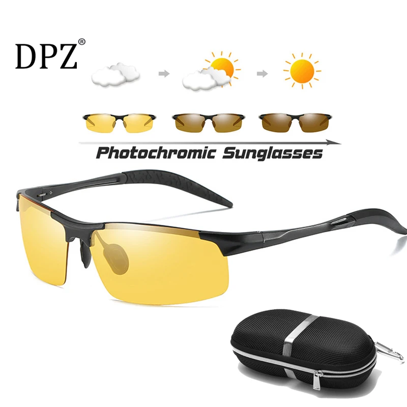 Солнцезащитные очки DPZ мужские с ночным видением алюминиево-магниевые