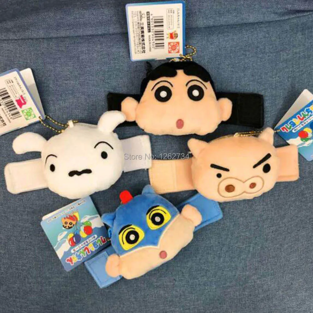 10/лот 4 стиля Crayon Shin Chan 8 см лицо липучка монета мешок плюшевый брелок-подвеска рисунок розничная торговля