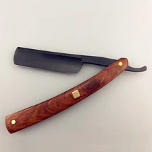 Red Sour Skill Wooden Handle Razor Hairdressing Knife Retro Razor Hair Knife Repair Face Knife G1106