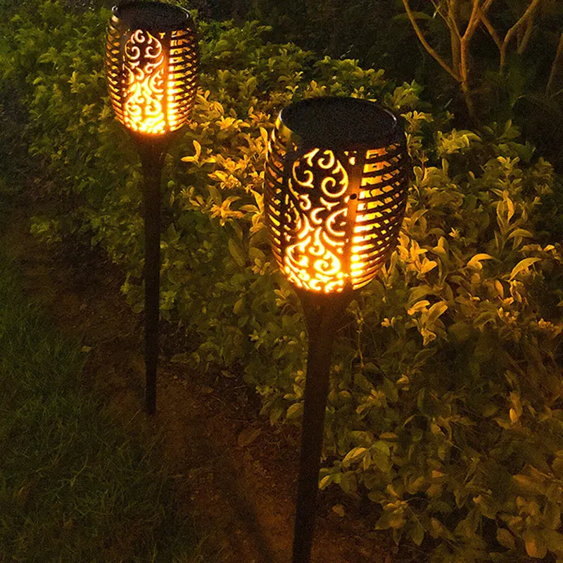 12 LED Solar Flame Lamp Outdoor Torch Lights Safety Waterproof Light  Flicker Lights Garden Decoration Lawn Light Landscape Lamp|Lawn Lamps| -  AliExpress