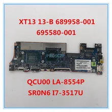 Высокое качество для XT13 13-B Материнская плата ноутбука 689958-001 695580-001 аккумулятор большой емкости QCU00 LA-8554P с SR0N6 I7-3517U Процессор 4 ГБ работает хорошо