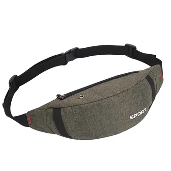 

Unisex Waist Bag Messenger Purse Bag Casual Sports Headset Nylon Breast Package Fashion Simple Pure Color Multipurpose H1