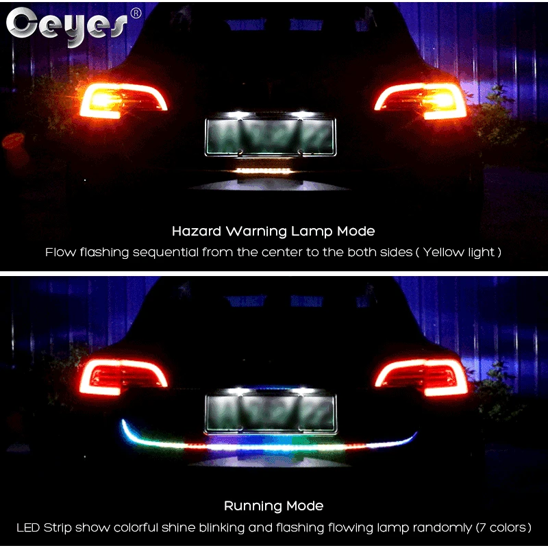 8 动态图car turn signal led trunk strip Light for car Tail trunk Tailgate strip (8-1)
