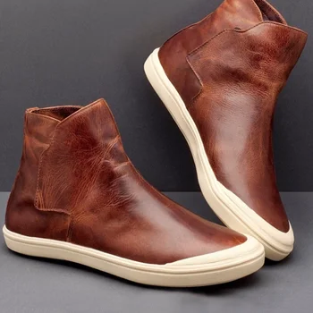 

2019 New Women Casual Ankle shoes Comfortable Quality Soft Round Toe Flat Brown Black Work Shoe sneakers