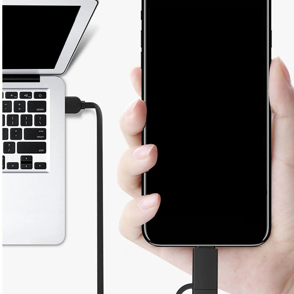 Выдвижной 1 м 2 в 1 USB кабель Быстрая зарядка Замена для iPhone samsung USB ЗУ для мобильного телефона Кабели