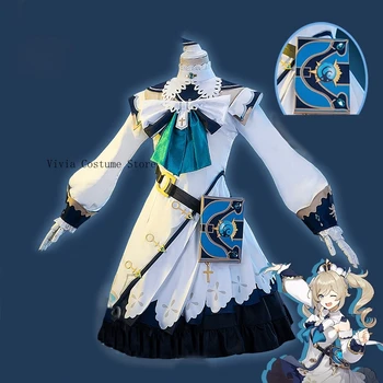 

Cosplay Costume Uniform Outfit Women Party Princess Dress Game Halloween Xmas Carnival Full Set NEW Anime Genshin Impact Barbara