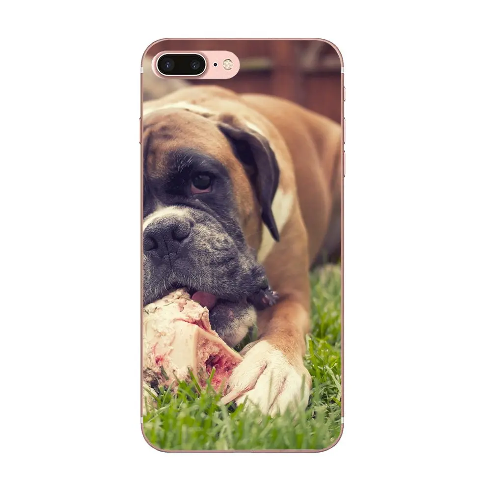 Классный Боксер с собакой для Sony Xperia Z Z1 Z2 Z3 Z4 Z5 compact Mini M2 M4 M5 T3 E3 E5 XA XA1 XZ Премиум
