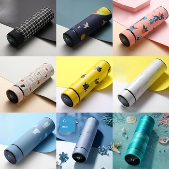

ZOOOBE 450ML LED Display Thermos Coffee Tea Milk Mug Temperature Vacuum Flasks 304 Stainless Steel Water Bottle for Travel