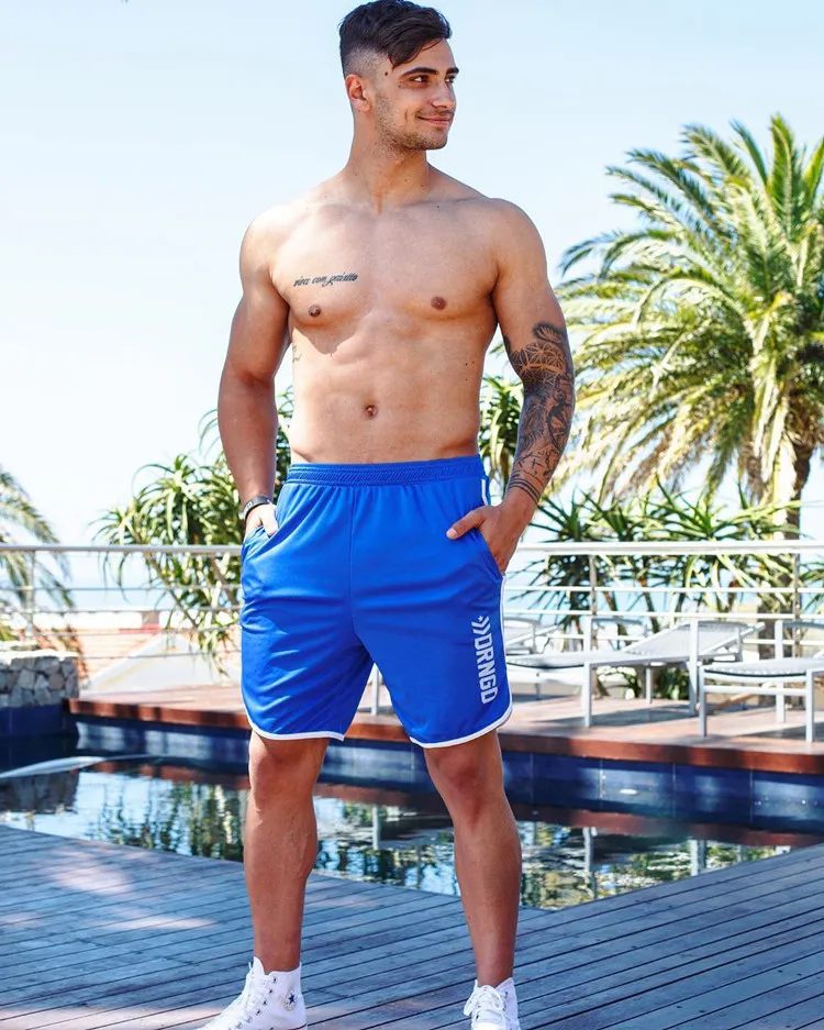 

New Style Fitness Muscle Brother Sports Shorts Running wang yan ku Summer Thin Section Training Shorts Slim Fit Running