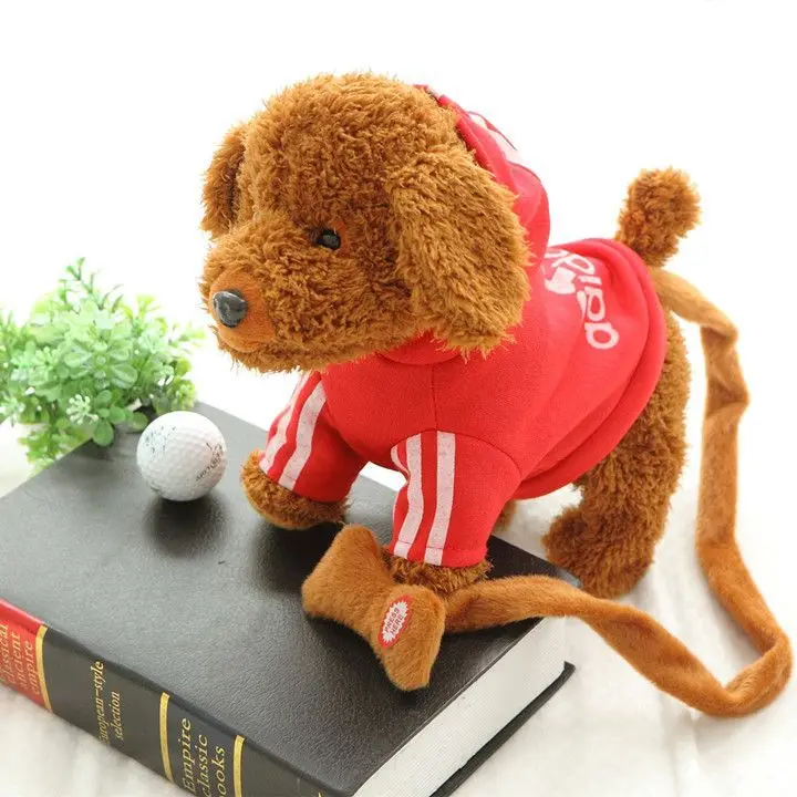 

Children Electric Plush Toys Dog Leash Walk Poodle Music Machinery Remote Control Dog Simulation of Dogs Electronic Pet